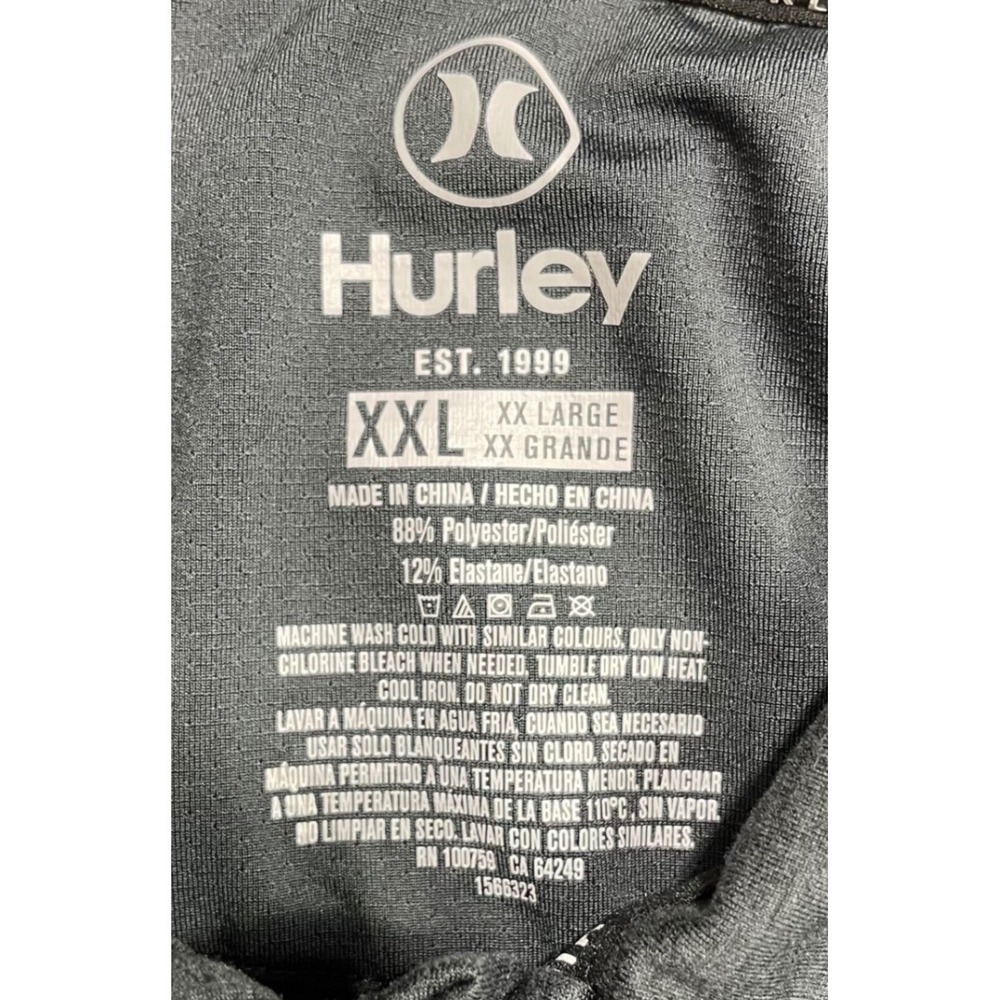 Hurley Polo Shirt Men's XXL Performance Golf Short Sleeve Heathered Gray - Picture 3 of 7